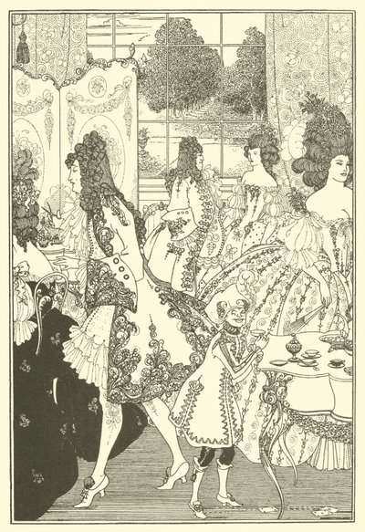 A zár megerőszakolása (litográfia) alkotó: Aubrey (after) Beardsley
