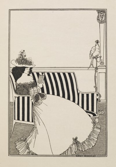Katalógusborító az Ötven rajz második könyvéből alkotó: Aubrey Beardsley