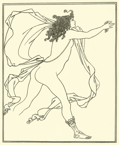 Apollo üldözi Daphnét alkotó: Aubrey Beardsley