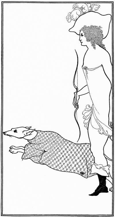 Atalanta Calydonban a vadászkutyával, 1896 alkotó: Aubrey Beardsley