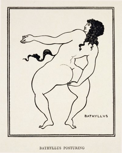 Bathyllus, Roman dancer and performer of pantomimus alkotó: Aubrey Beardsley