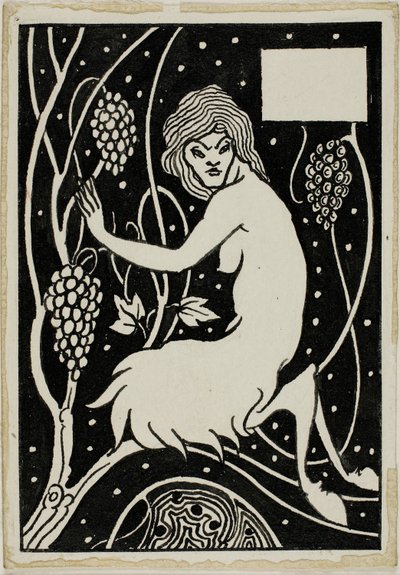 Dekoratív tanulmány: Satyr alkotó: Aubrey Beardsley