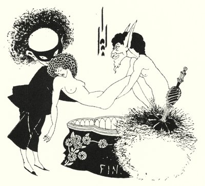 Kialakítás a farrészhez alkotó: Aubrey Beardsley