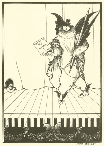 Tervezés a Savoy prospektusához alkotó: Aubrey Beardsley