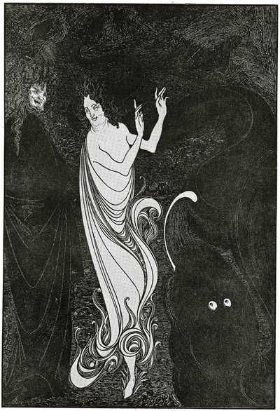 A Rheingold negyedik táblázata, illusztráció a "Savoy"-ból, 1896 alkotó: Aubrey Beardsley