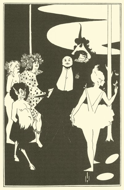 Frontispiece, John Davidson darabjai, 1893 alkotó: Aubrey Beardsley