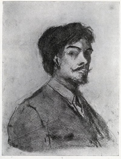 Henry Harland (szén) alkotó: Aubrey Beardsley