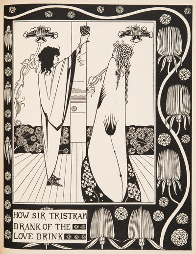 Hogyan ivott Sir Tristram a szerelmi italból alkotó: Aubrey Beardsley