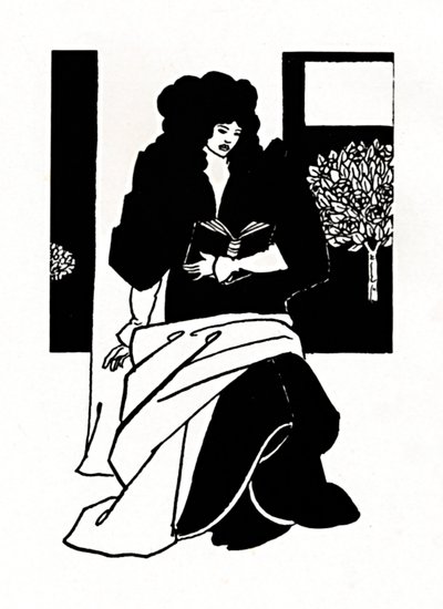 Illusztráció: Morte DArthur, 1893-1894, 1923 alkotó: Aubrey Beardsley