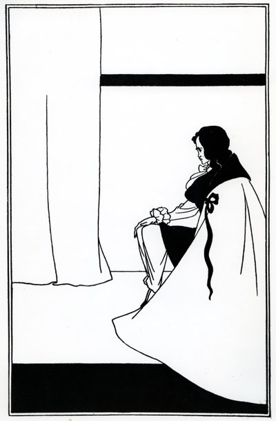 Illusztráció Edgar Allan Poe „The Fall of the Usher House” című művéhez, 1894 alkotó: Aubrey Beardsley