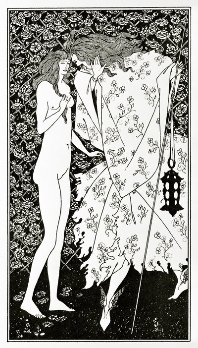 A titokzatos rózsakert, 1894 körül alkotó: Aubrey Beardsley