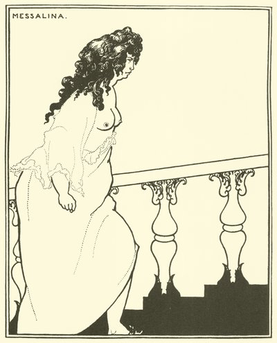 Messalina visszatér a fürdőből alkotó: Aubrey Beardsley