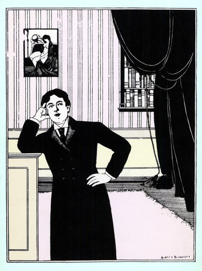 Oscar Wilde, 1895 körül (szitanyomás) alkotó: Aubrey Beardsley