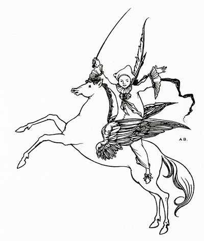 Korong a Pegasuson, 1894 alkotó: Aubrey Beardsley