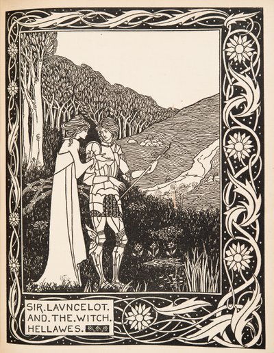 Sir Launcelot és a boszorkány Hellawes alkotó: Aubrey Beardsley