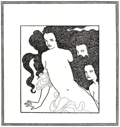 A Rajnaarany vígjátéka, előlap 1872 alkotó: Aubrey Beardsley