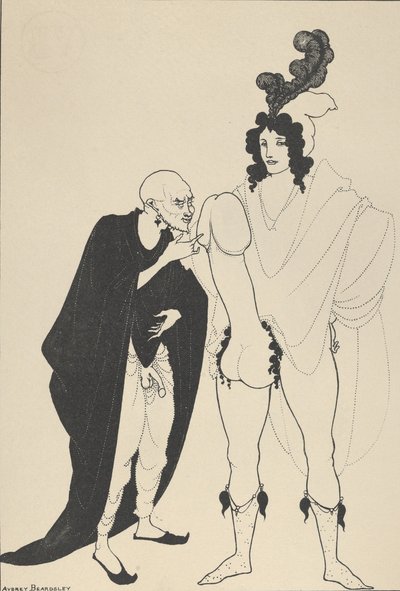 The Examination of the Herald, The Lysistrata of Aristophanes, kb. 1926. alkotó: Aubrey Beardsley