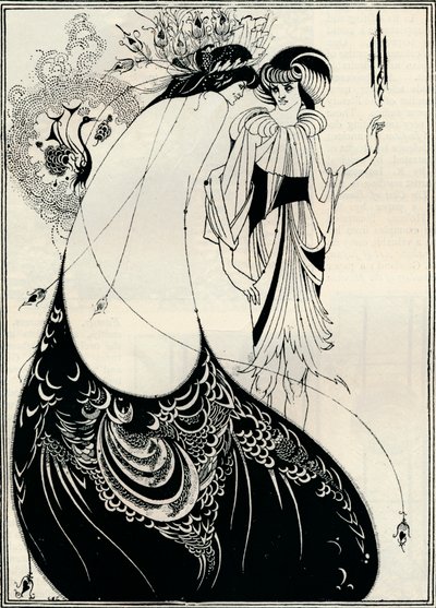 A pávalány, 1893 alkotó: Aubrey Beardsley
