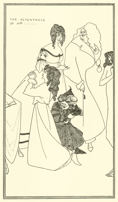 A bűnbánat... alkotó: Aubrey Beardsley