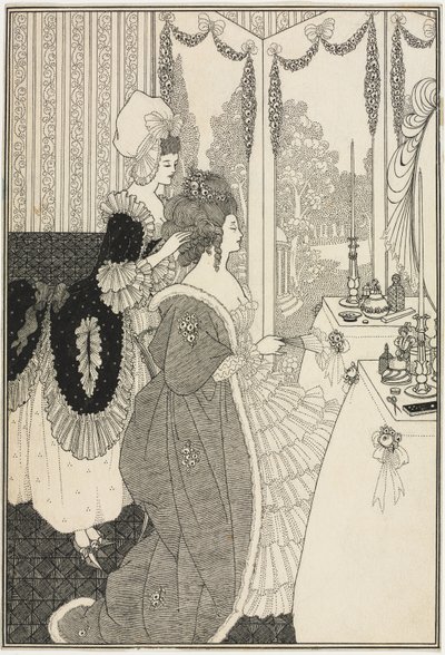 A WC, Alexander Pope A zár megerőszakolásából, 1895-96 (toll és tinta) alkotó: Aubrey Beardsley