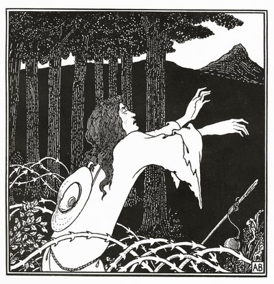 Tannhauser visszatérése a Venusbergbe, "Vénusz és Tannhauser története", 1895 alkotó: Aubrey Beardsley