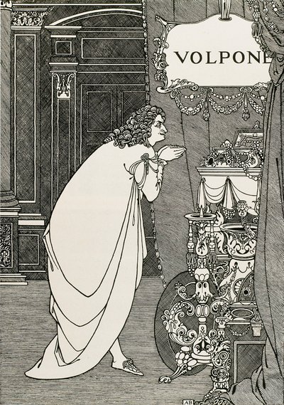 A Ben Johnson által írt Volpone vagy a róka (1609) címlapja alkotó: Aubrey Beardsley