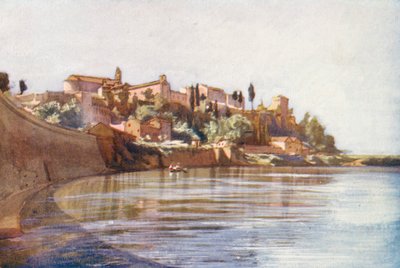 Róma: Aventinus (színes litográfia). alkotó: Aubrey Waterfield