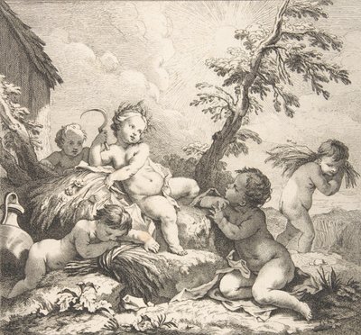 1735 nyarán alkotó: Audran Benoit II