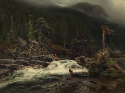 Vízesés Telemarkban alkotó: August Cappelen
