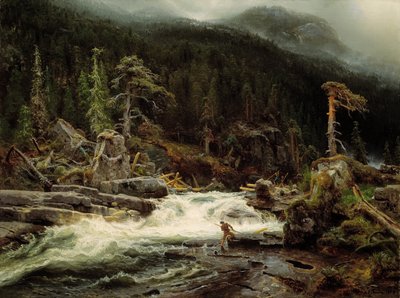 Vízesés Telemarkban alkotó: August Cappelen