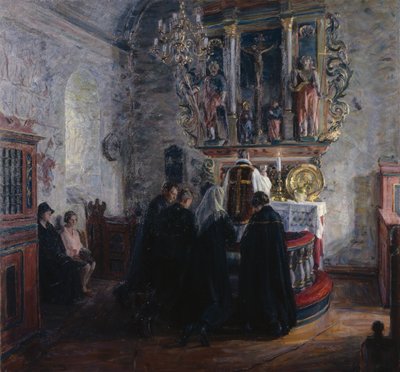 Szentáldozás, Dale templom Lusterben alkotó: August Eiebakke