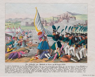 1828-1829-es orosz-török ​​háború - Az Akhaltsikhe erőd (vagy Rabat vár) megrohanása (Grúzia) - Az Akhaltsikhe erőd megrohanása augusztus 27-én alkotó: August Friedrich Andreas Campe