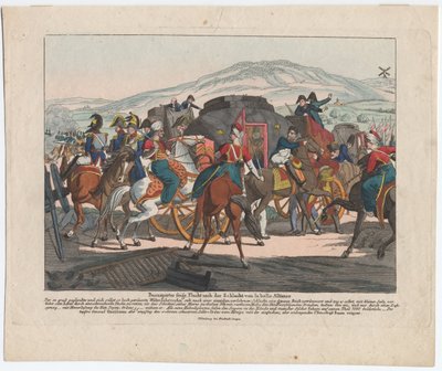 Napóleon repülése a waterlooi csata után alkotó: August Friedrich Andreas Campe