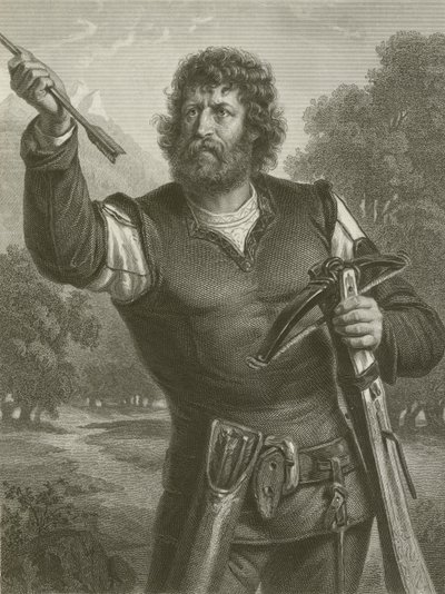 Wilhelm Tell (metszet) alkotó: August Friedrich Pecht