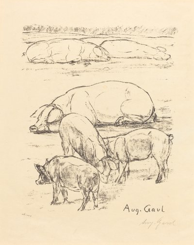 Disznók alkotó: August Gaul