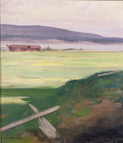 Táj egy Stile, Norrland, Svédország alkotó: August Hagborg