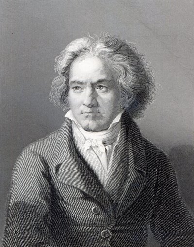 Ludwig van Beethoven, vésett William Holl ifjabb (metszet) alkotó: August Karl Friedrich von Kloeber