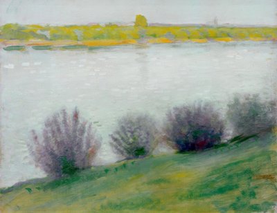 A Rajnán Hersel közelében alkotó: August Macke