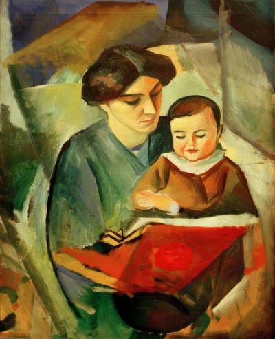 Elisabeth és Walterchen alkotó: August Macke