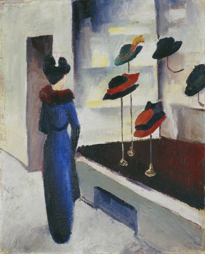 Kalapüzlet, 1913 alkotó: August Macke