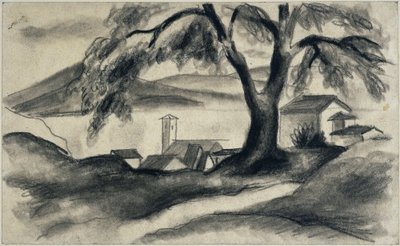 Hilterfingen a Thuni-tónál alkotó: August Macke