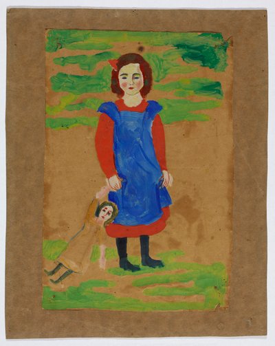 Kind mit Puppe alkotó: August Macke