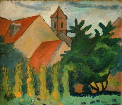 Templom Kandernben alkotó: August Macke