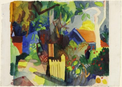 Táj világos fával alkotó: August Macke