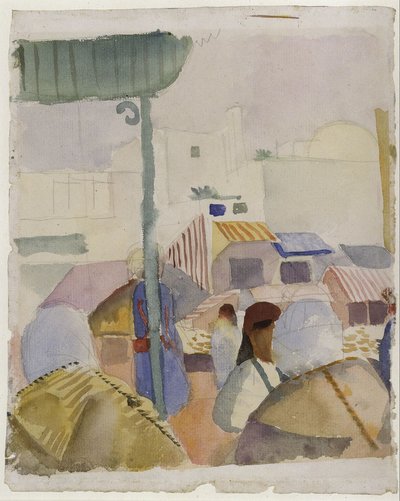Tuniszi piac II alkotó: August Macke