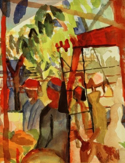 Marktleben alkotó: August Macke