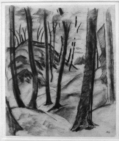 Motívum a Wolfsschluchtból alkotó: August Macke