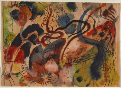 A kék lovas paródiája alkotó: August Macke