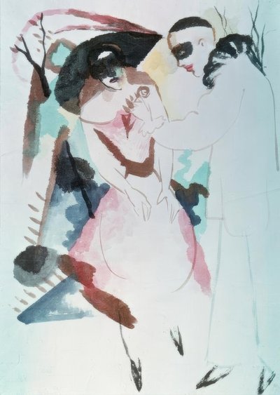 Pierrot és hölgy alkotó: August Macke