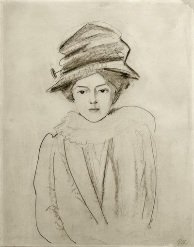 Elly Jost portréja alkotó: August Macke